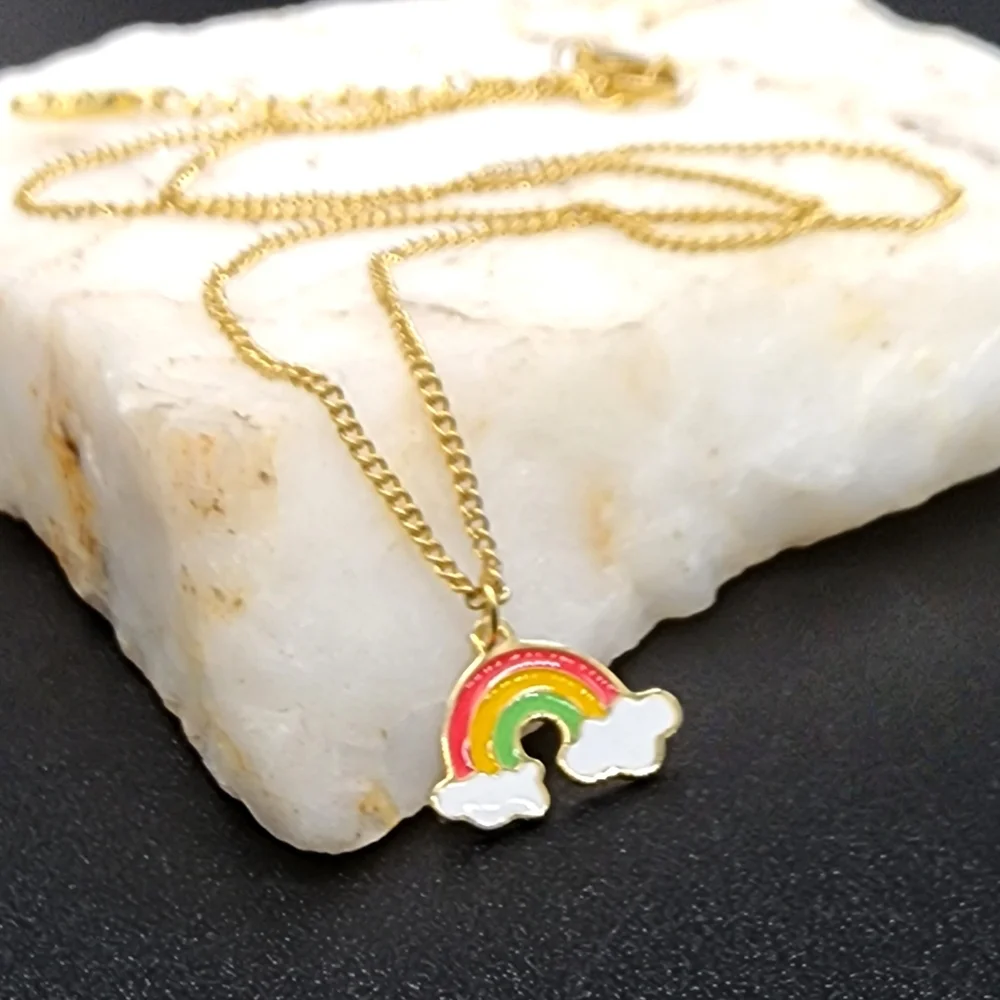 14kt Gold plated/Melchior Pendant Baby Floral Luxury Gift